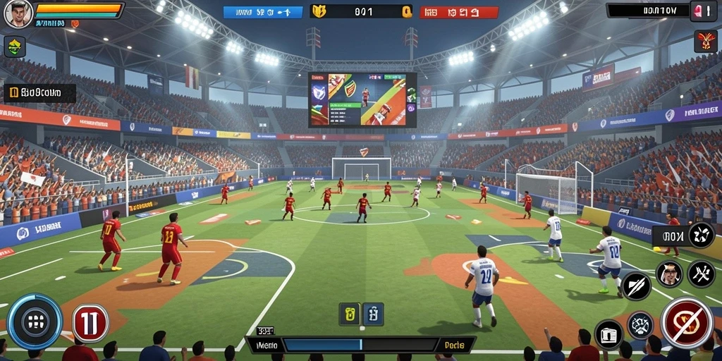Screenshot dari karakter utama dalam aksi.