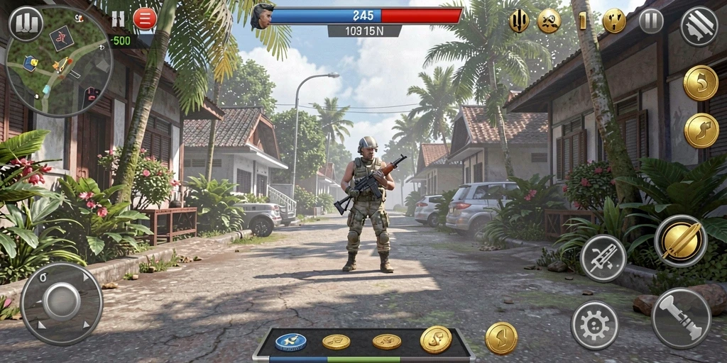 Skenario menantang di salah satu level.