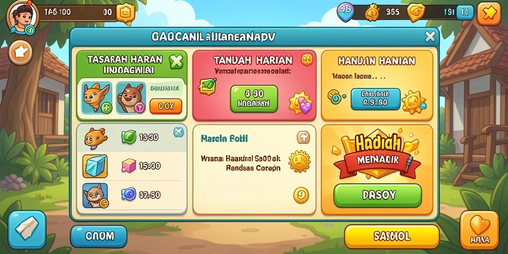 Screenshot dari level menantang di UNTUNG88.